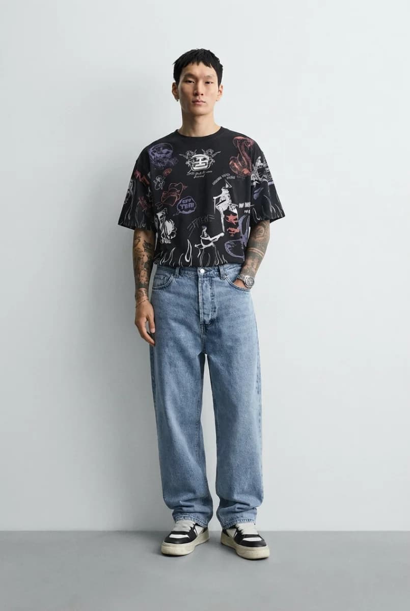Oversized Straight Leg Denim