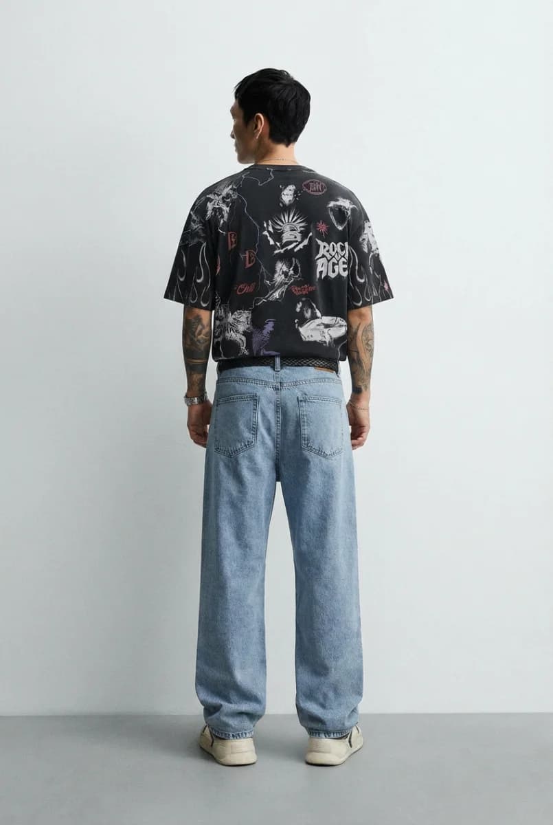 Oversized Straight Leg Denim