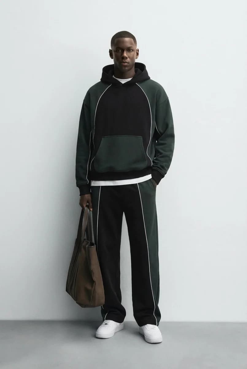 Colorblock Hoodie Tracksuit