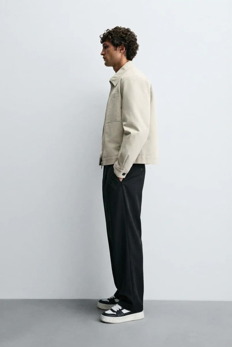 Wide Leg Tailored Trousers