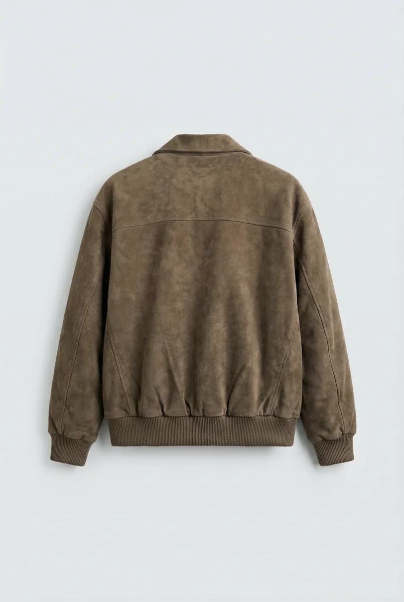 Бомбер Suede Collar Brown