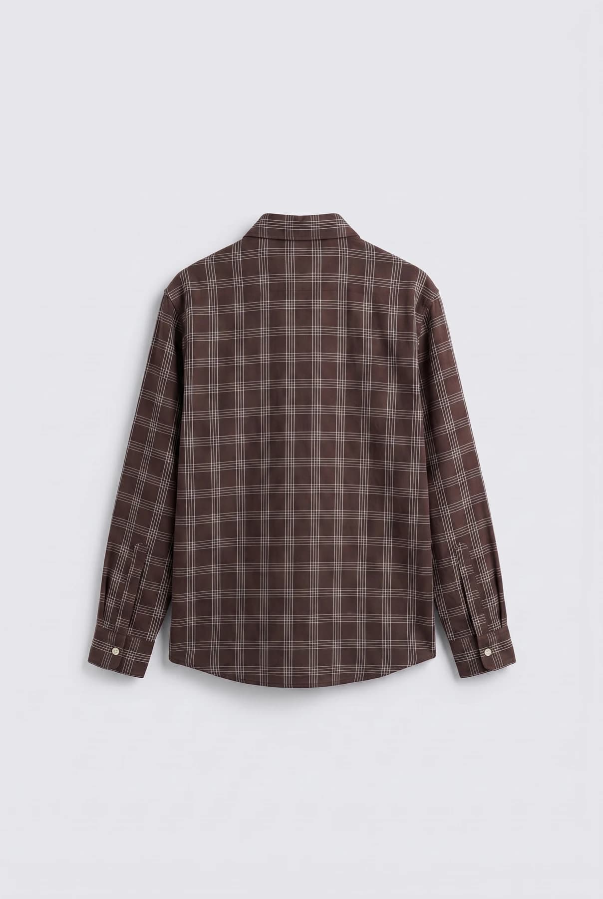 Рубашка в клетку — oversize, длинный рукав