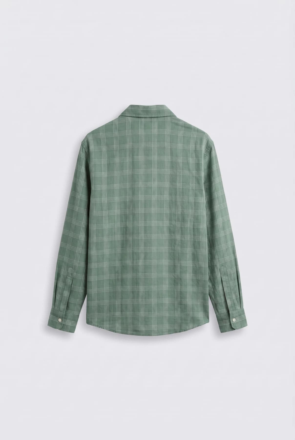 Рубашка в клетку — oversize, длинный рукав