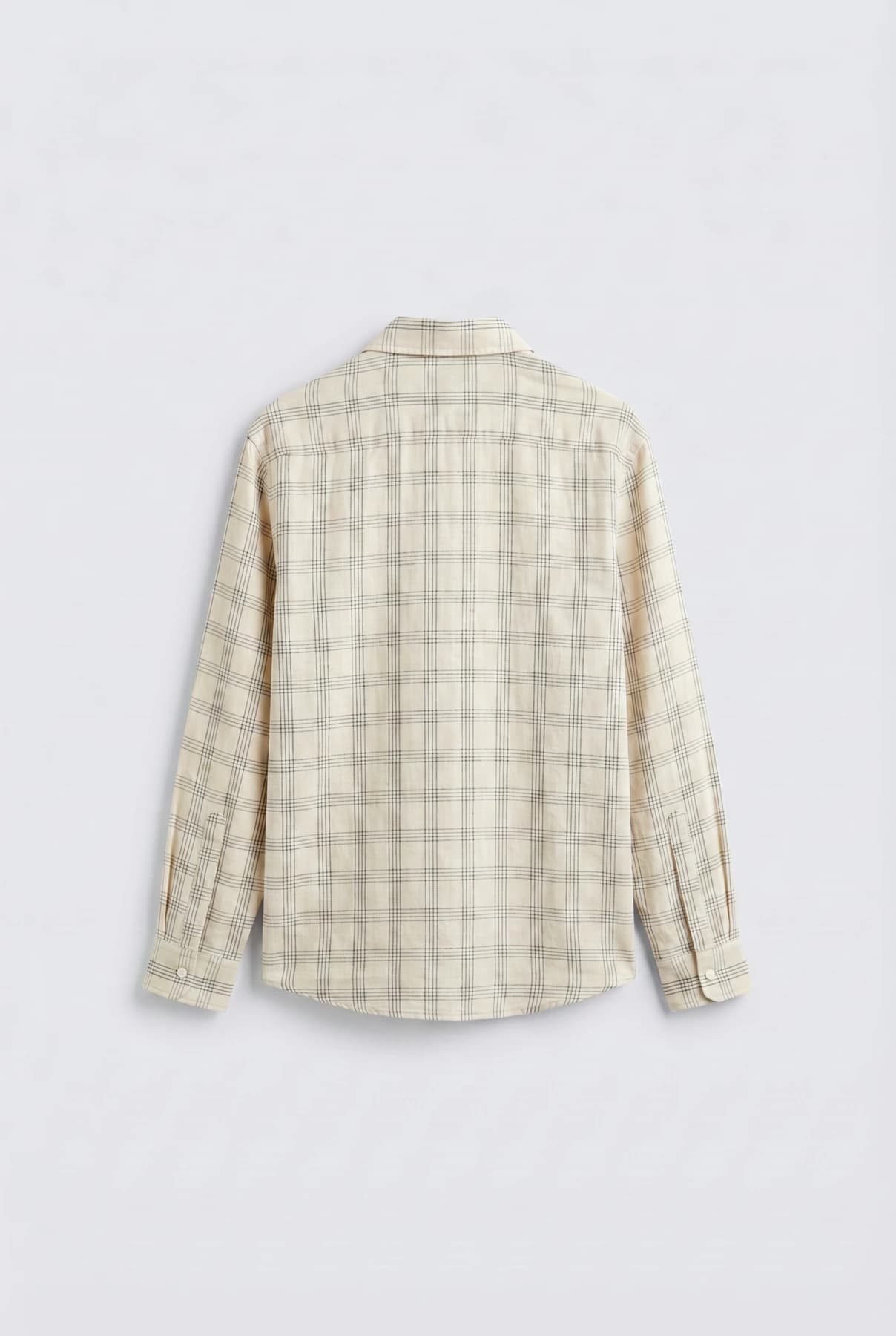 Рубашка в клетку — oversize, длинный рукав